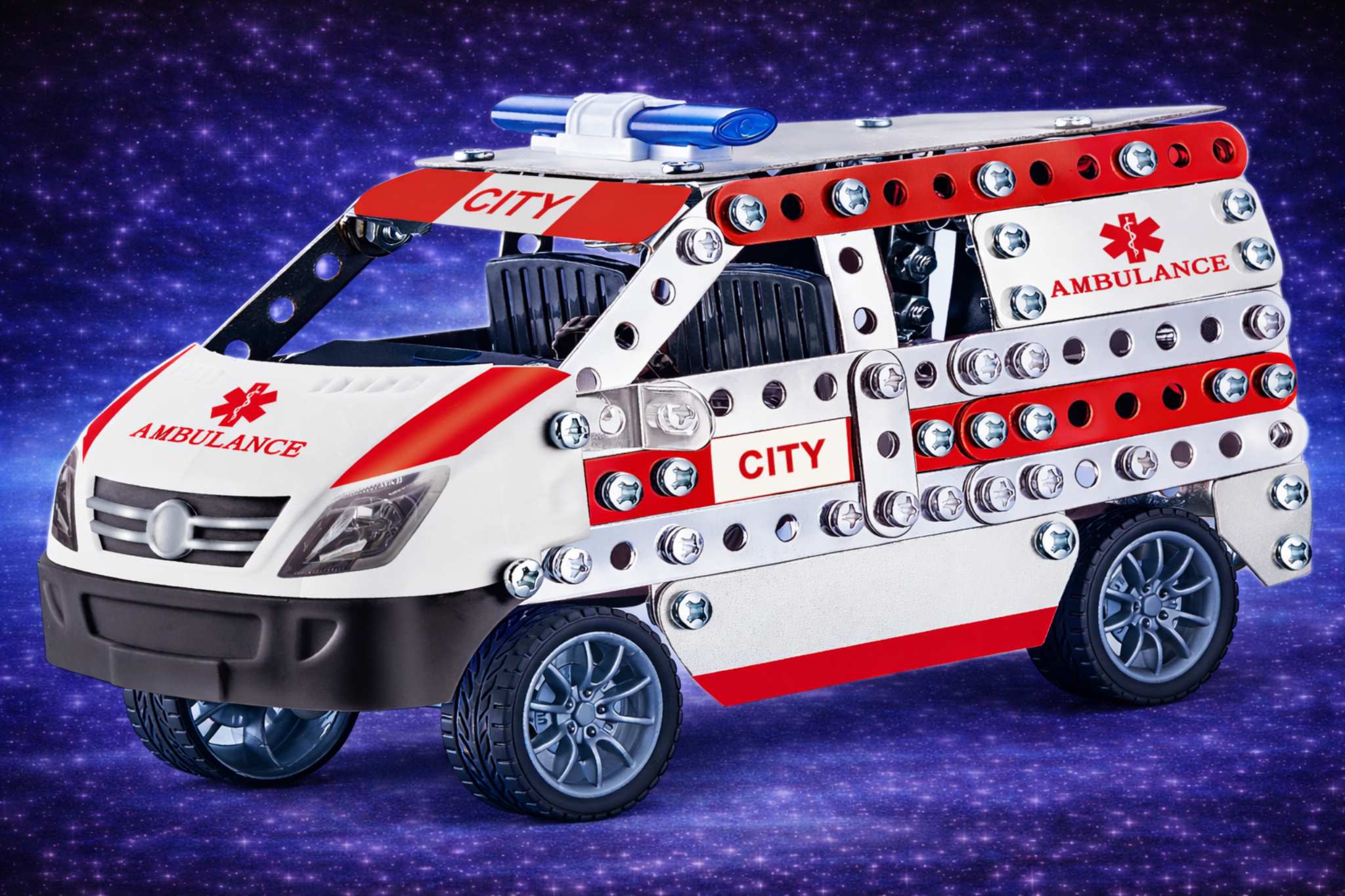 سيارة إسعاف معدنية للتركيب