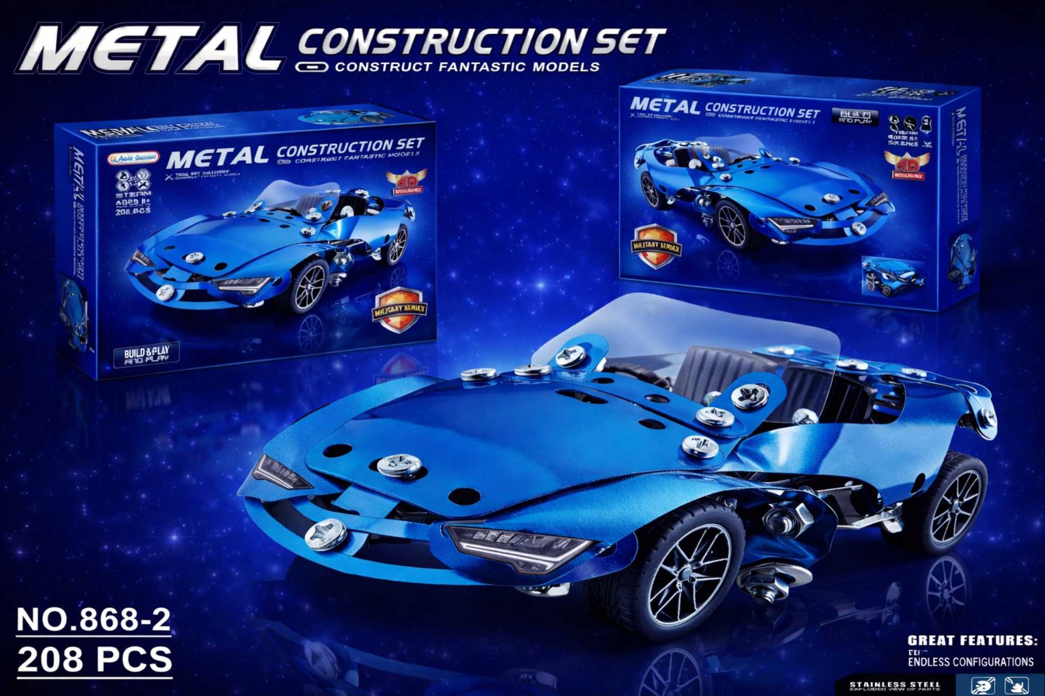 سيارة سباق تركيب معدنية