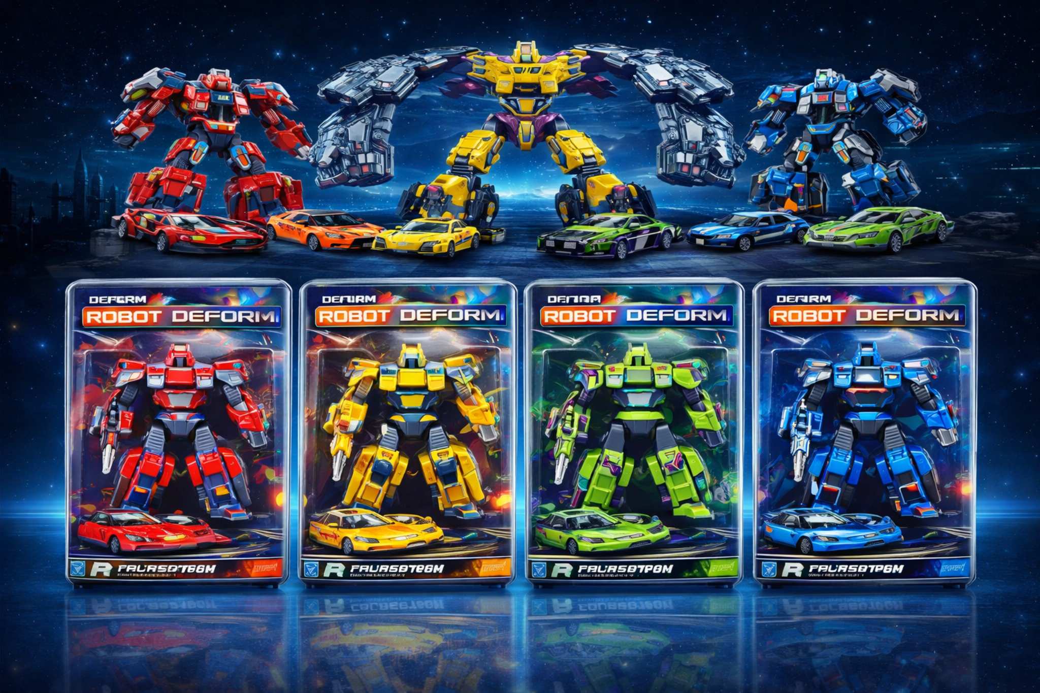 مجموعة روبوت متحول 5 في 1