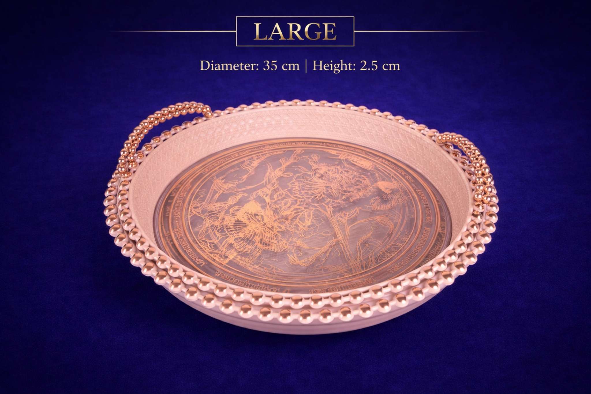 طبق فواكه كبير فاخر للمناسبات