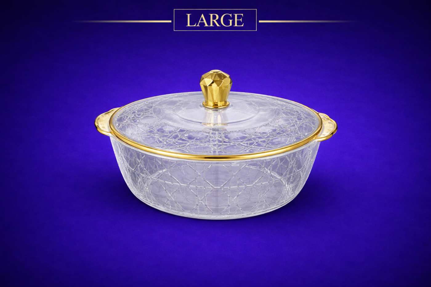 طبق فواكه كبير بتصميم عصري