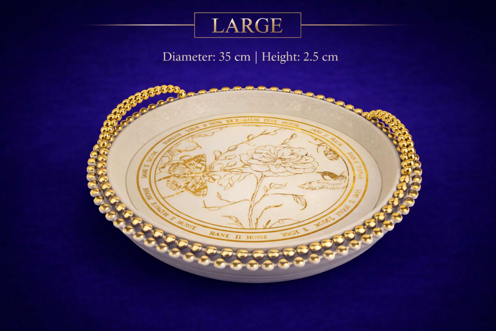 طبق فواكه كبير للضيافة