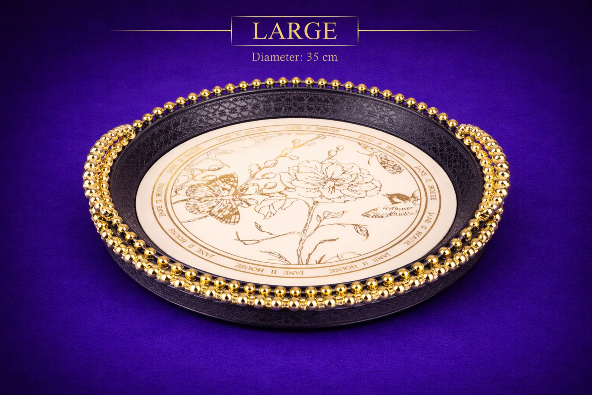 طبق فواكه كبير فاخر للمناسبات