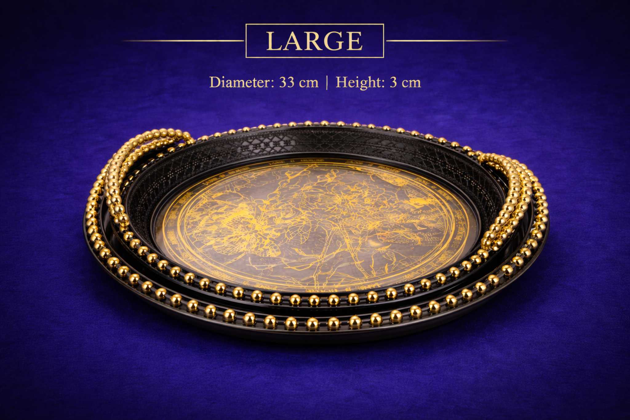 طبق فواكه كبير للضيافة