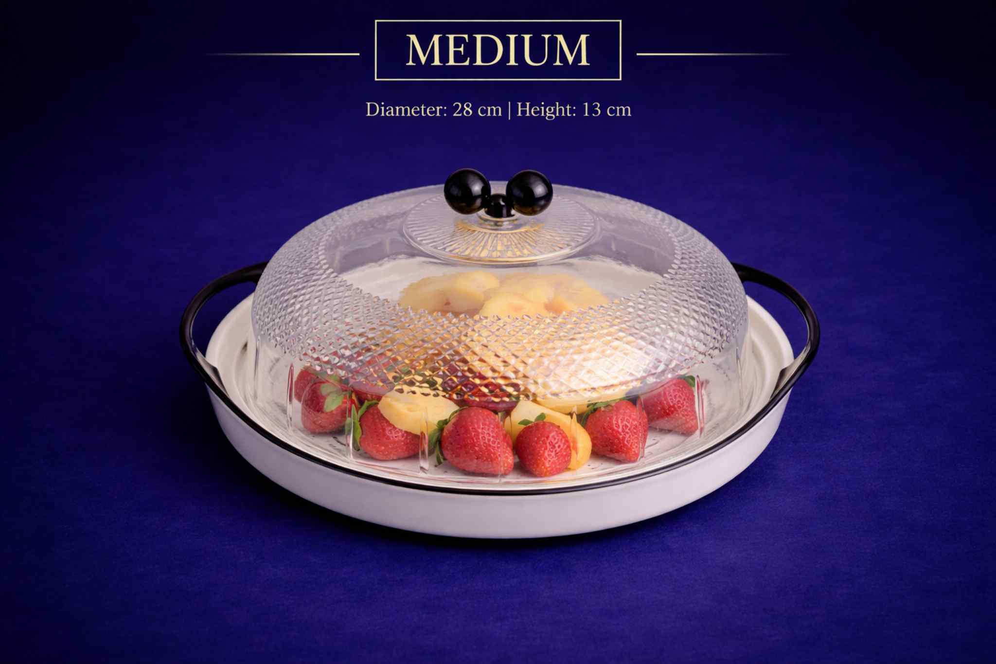 طبق فواكه متوسط بتصميم عصري