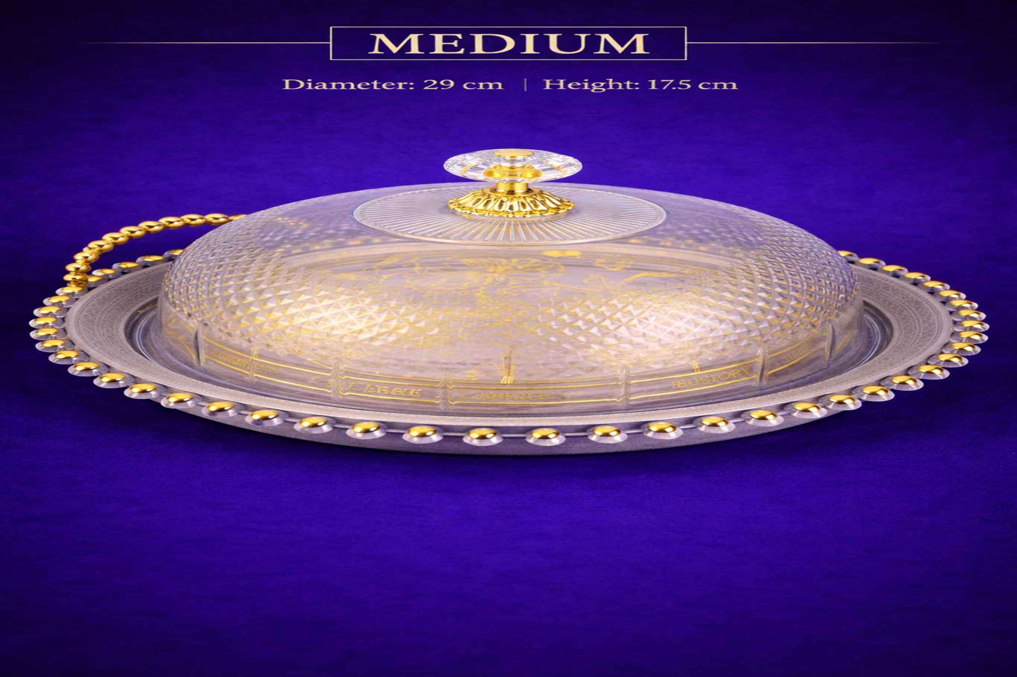 طبق تقديم متعدد الاستخدام متوسط