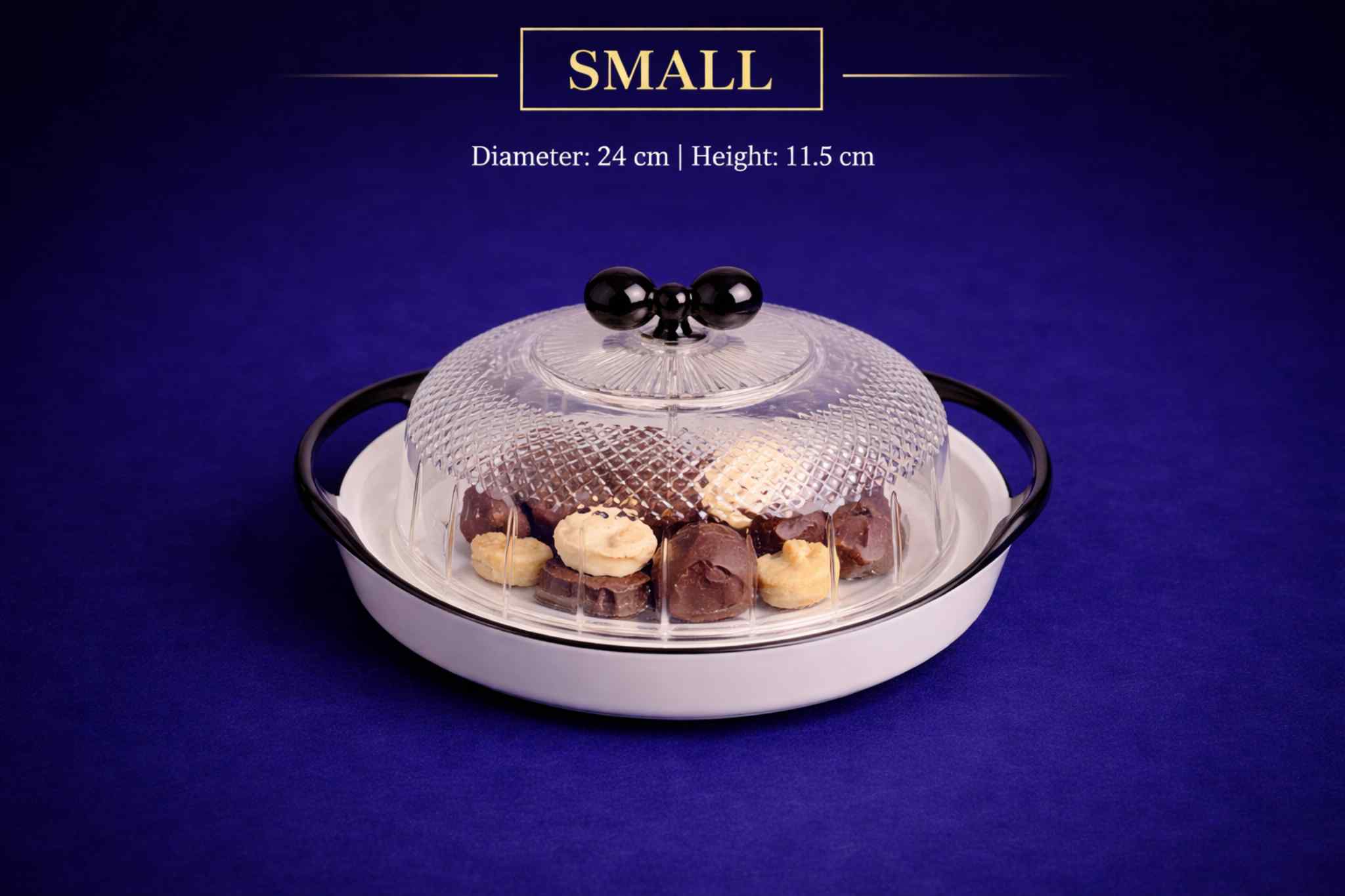 طبق تقديم للسناكات والمكسرات (صغير)