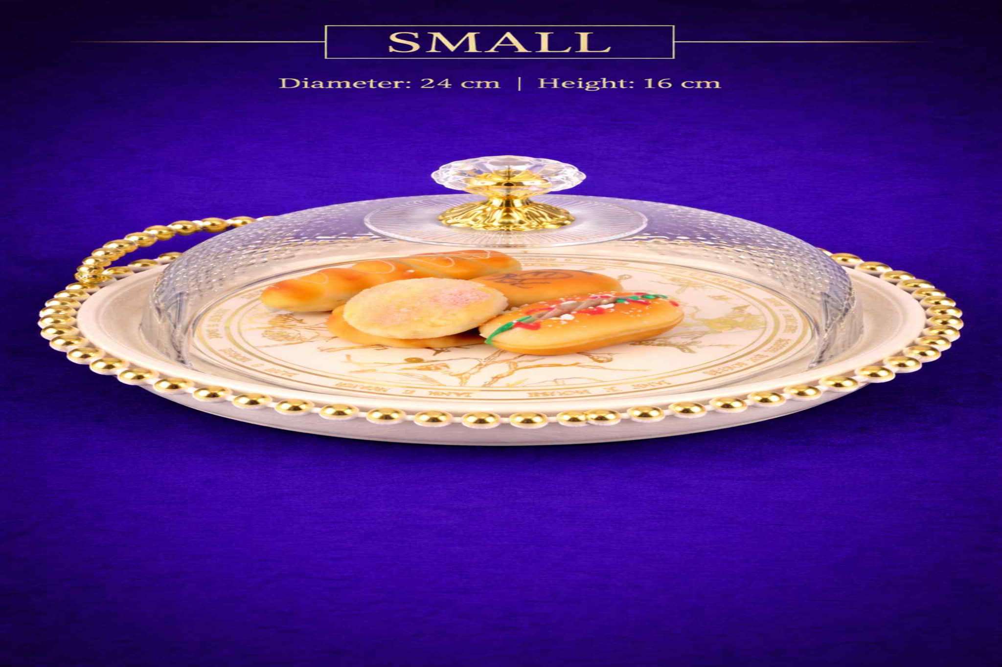 طبق فواكه بتصميم عصري صغير