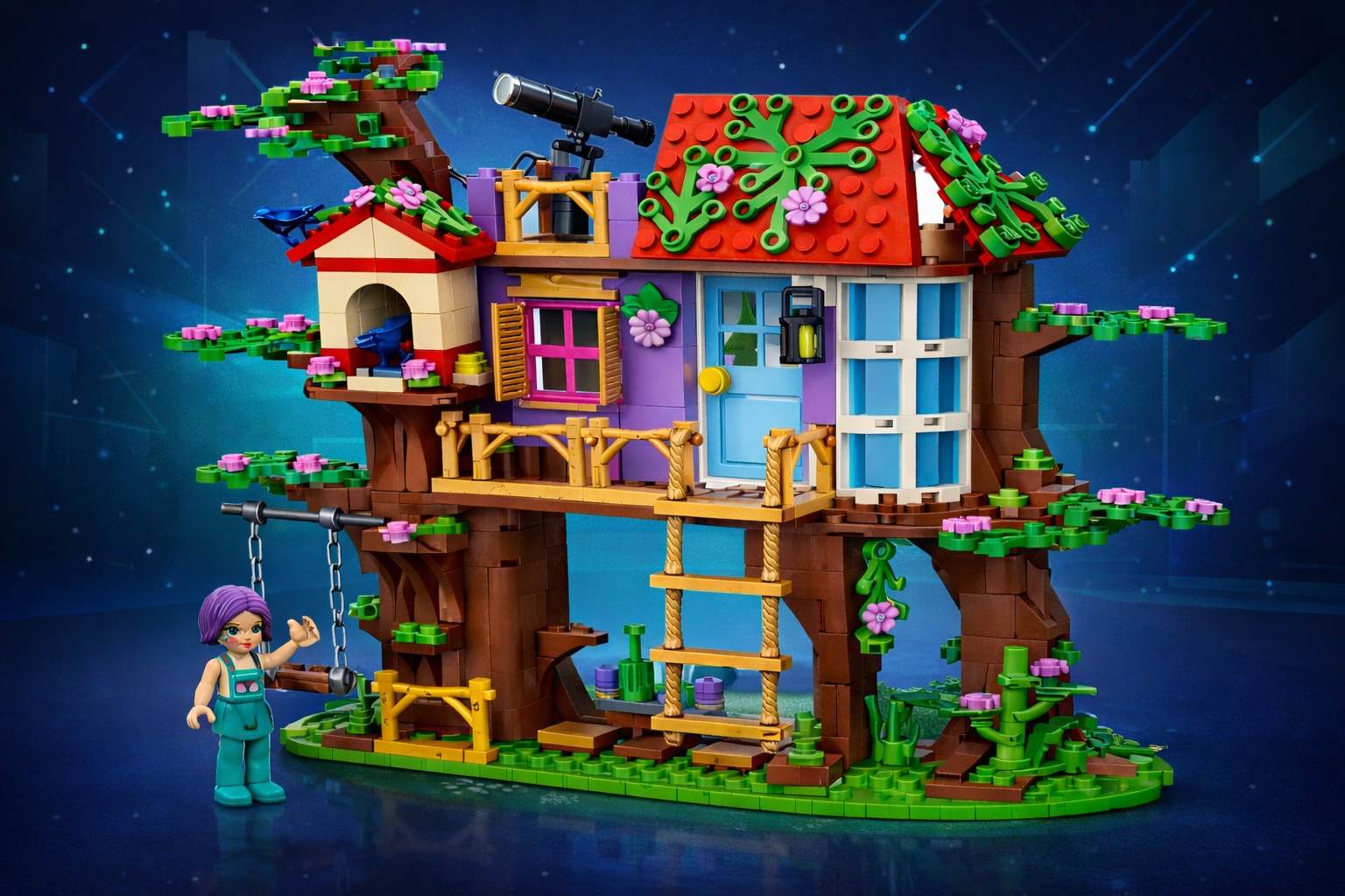 مجموعة كوخ الغابة للبناء